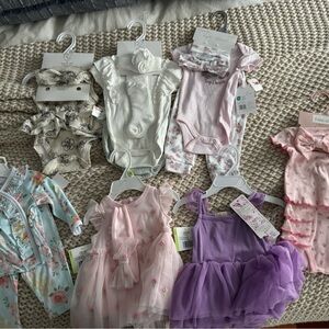 Assorted Baby Girl Dresses and Onesies